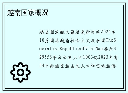 越南国家概况